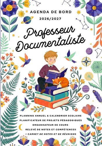 Agenda prof documentaliste 2026-2027